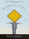 book cover that shows a man with arms outstretched and his face covered by a yellow road sign
