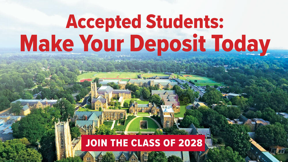 Accepted Students: Make Your Deposit Today