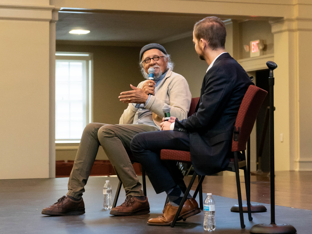 Charles Lloyd talks about his music career with Dr. John Bass at Rhodes College