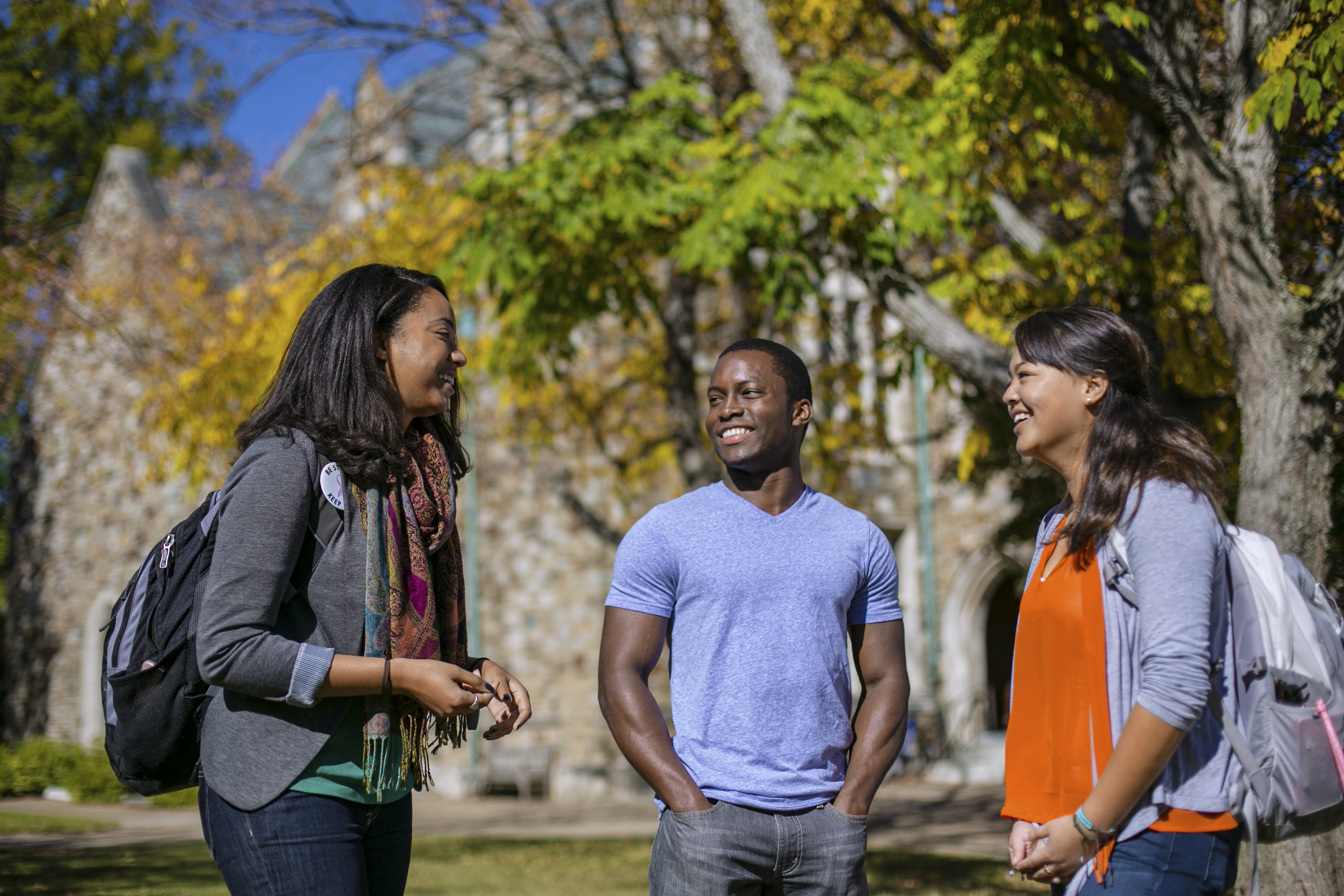 Students on campus