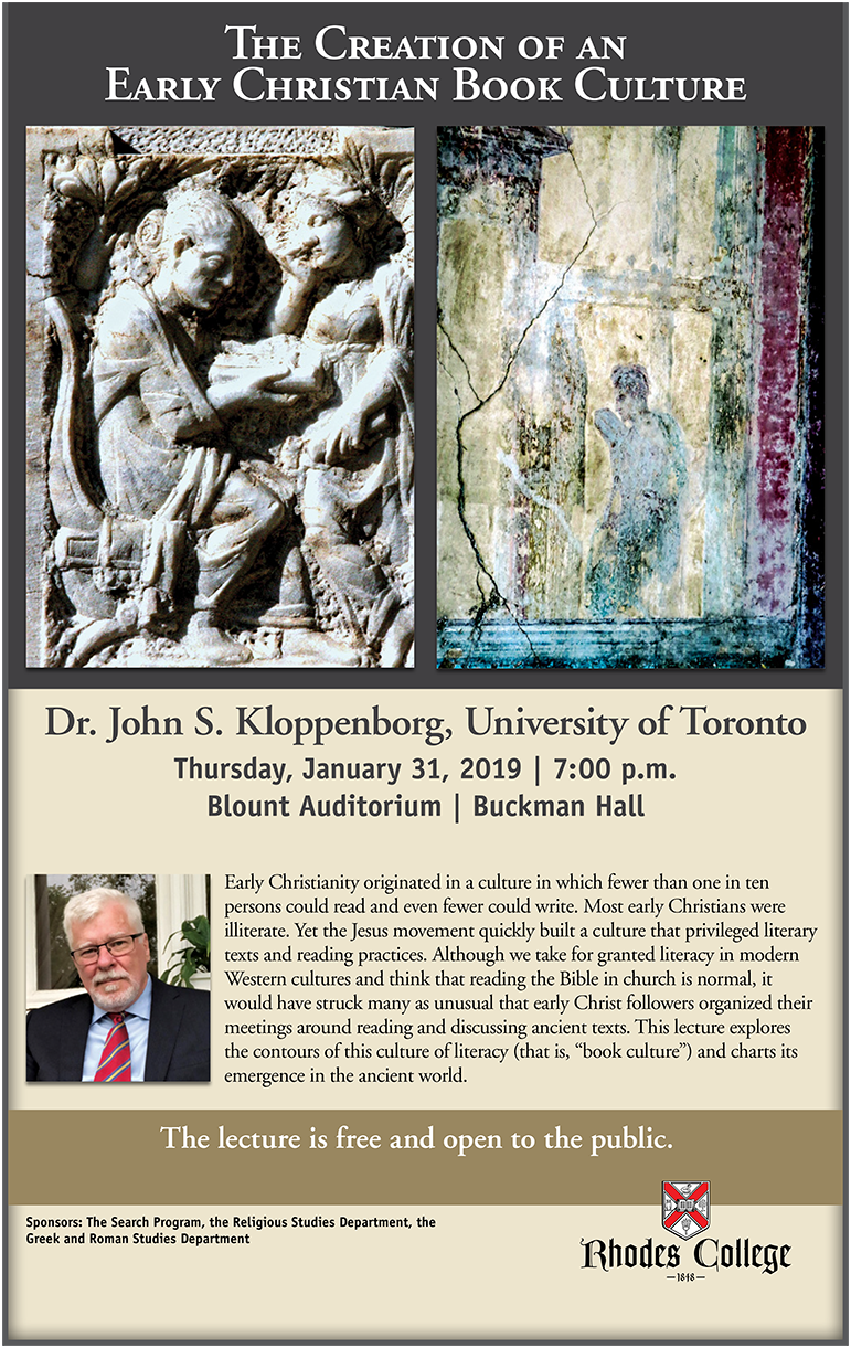 poster for an upcoming lecture on January 31