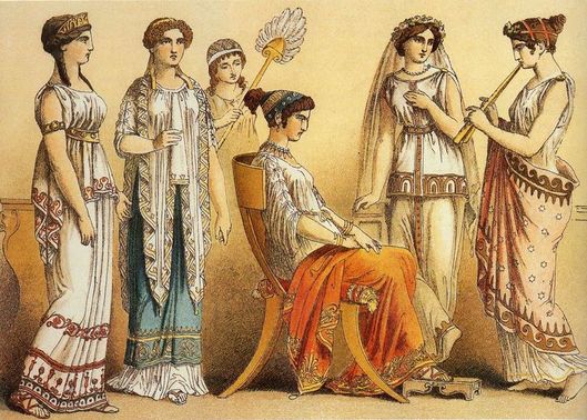 Women in Greece and Rome mosaic