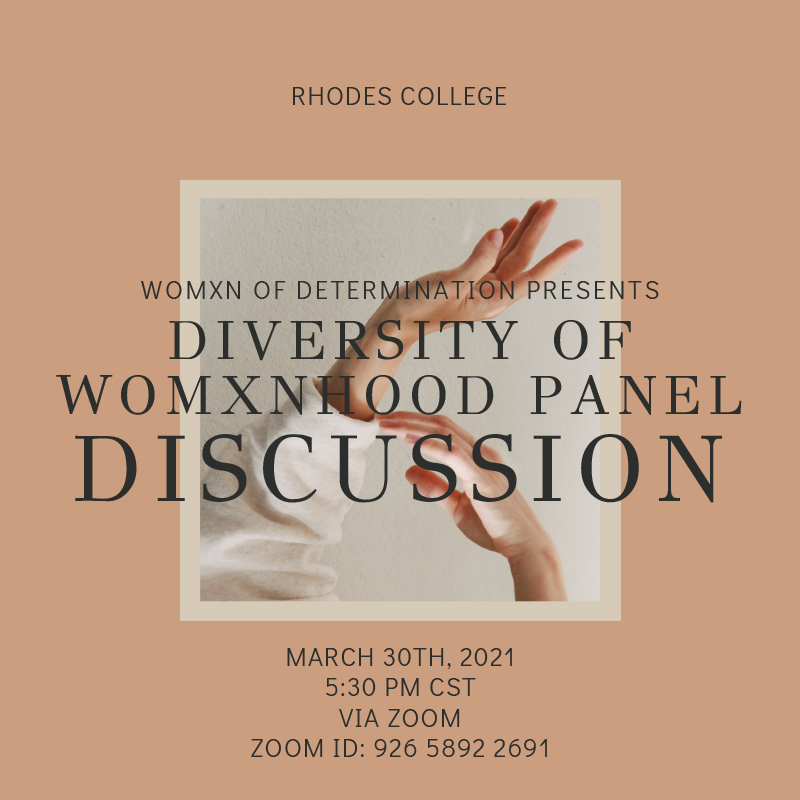 poster for Womxyhood panel