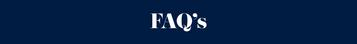 FAQ's