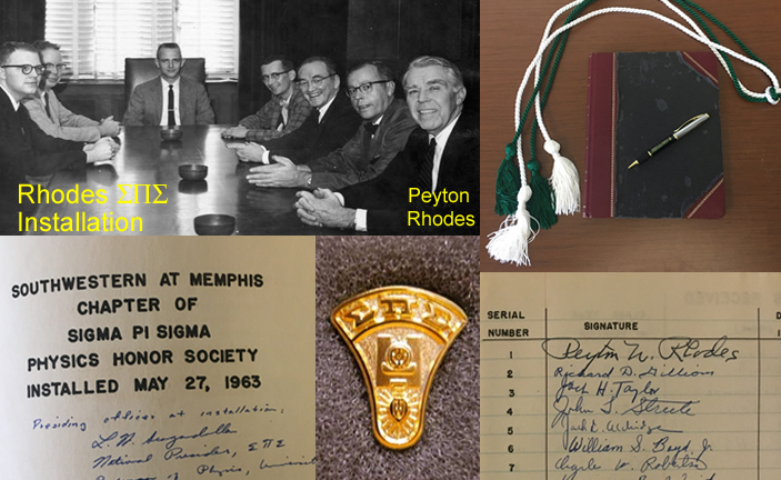 images of Sigma Pi Sigma memorabilia