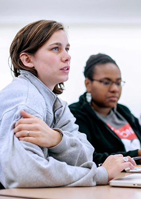 students listen attentively in class