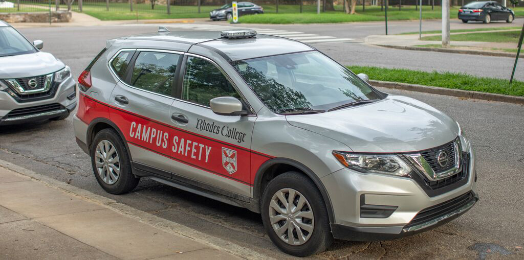 a campus safety car