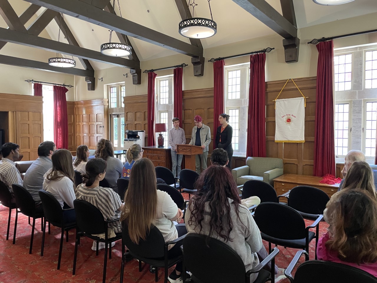 students at ann induction ceremony