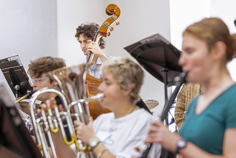 jazz band rehearsal