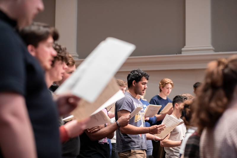 a rehearsal 