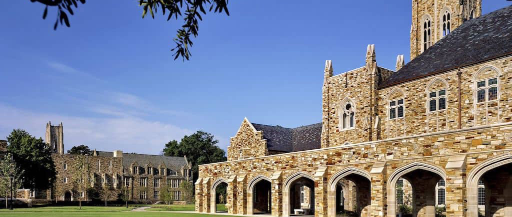 Rhodes campus, Barret Library and Southwestern Hall