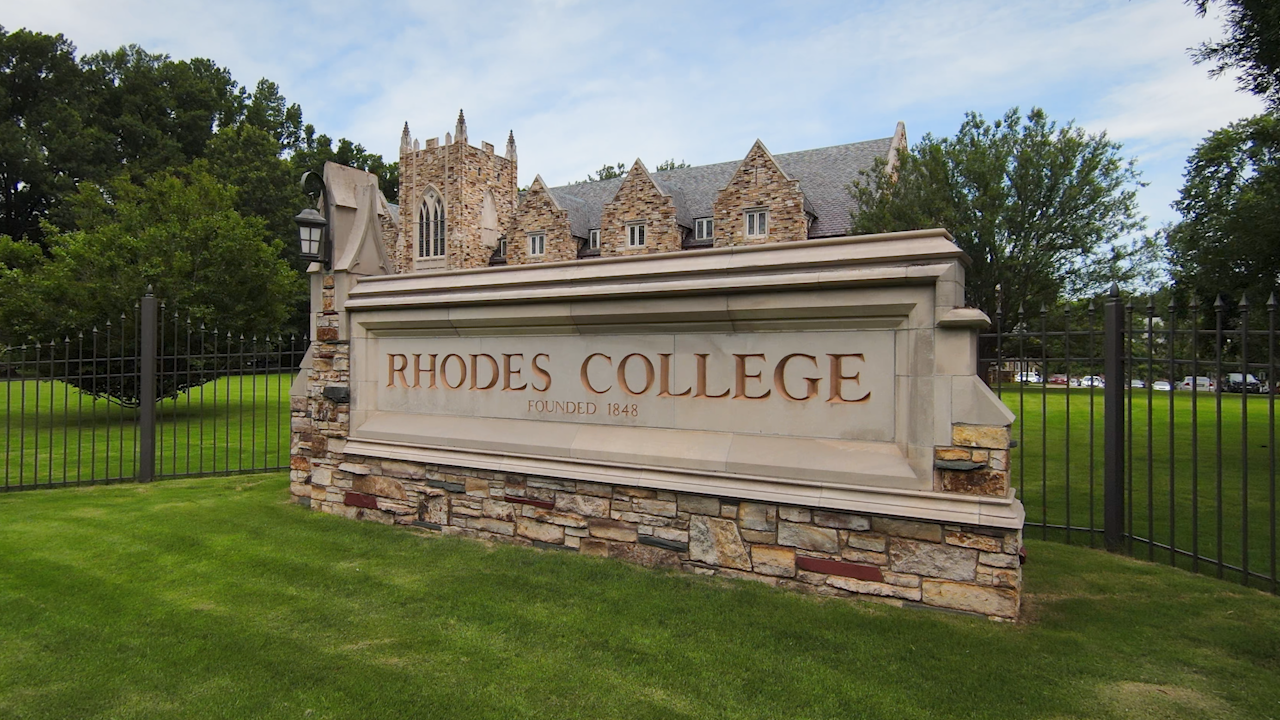 Rhodes College Sign
