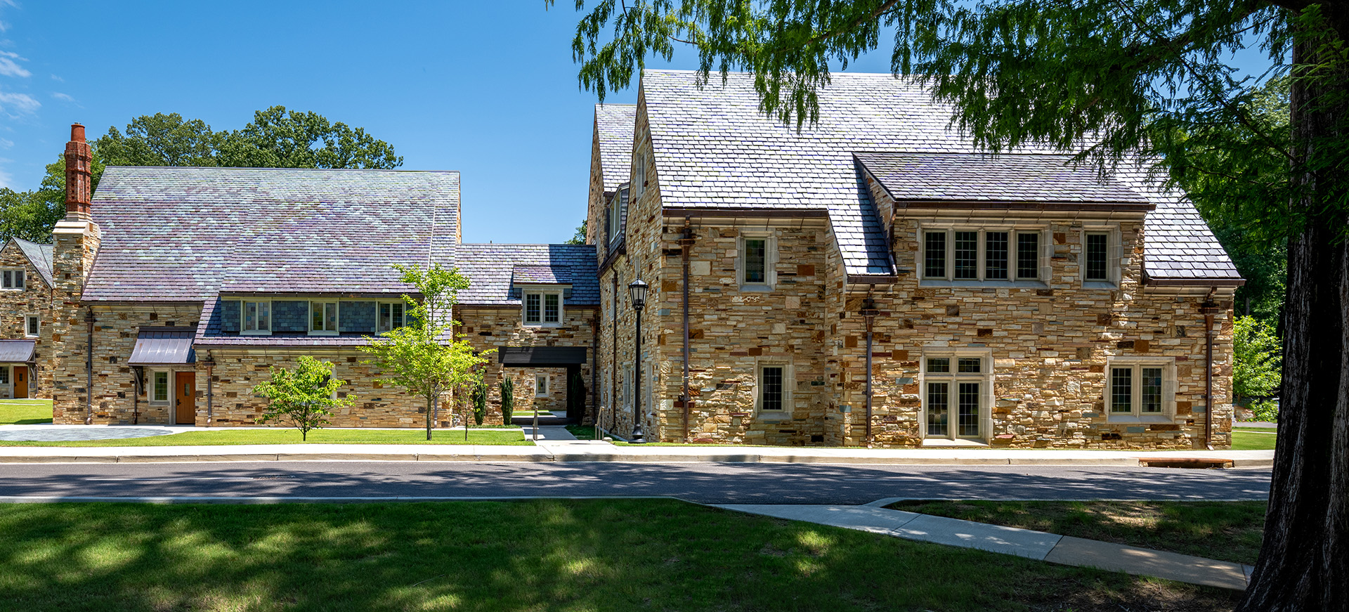 a Gothic stone building