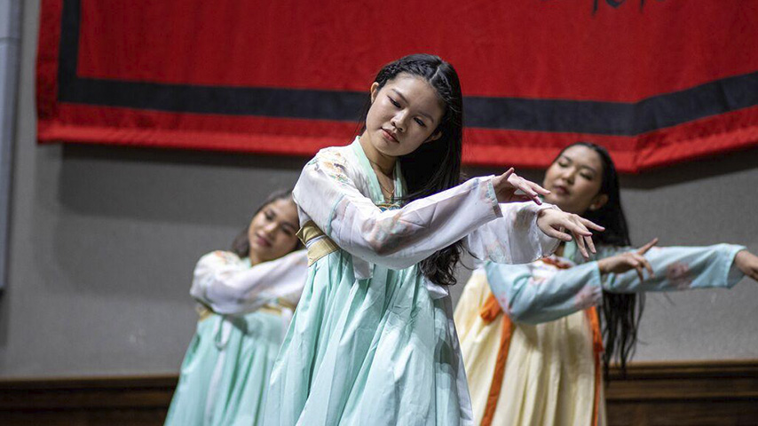 young women dancing 