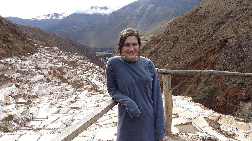 a young woman at lookout point