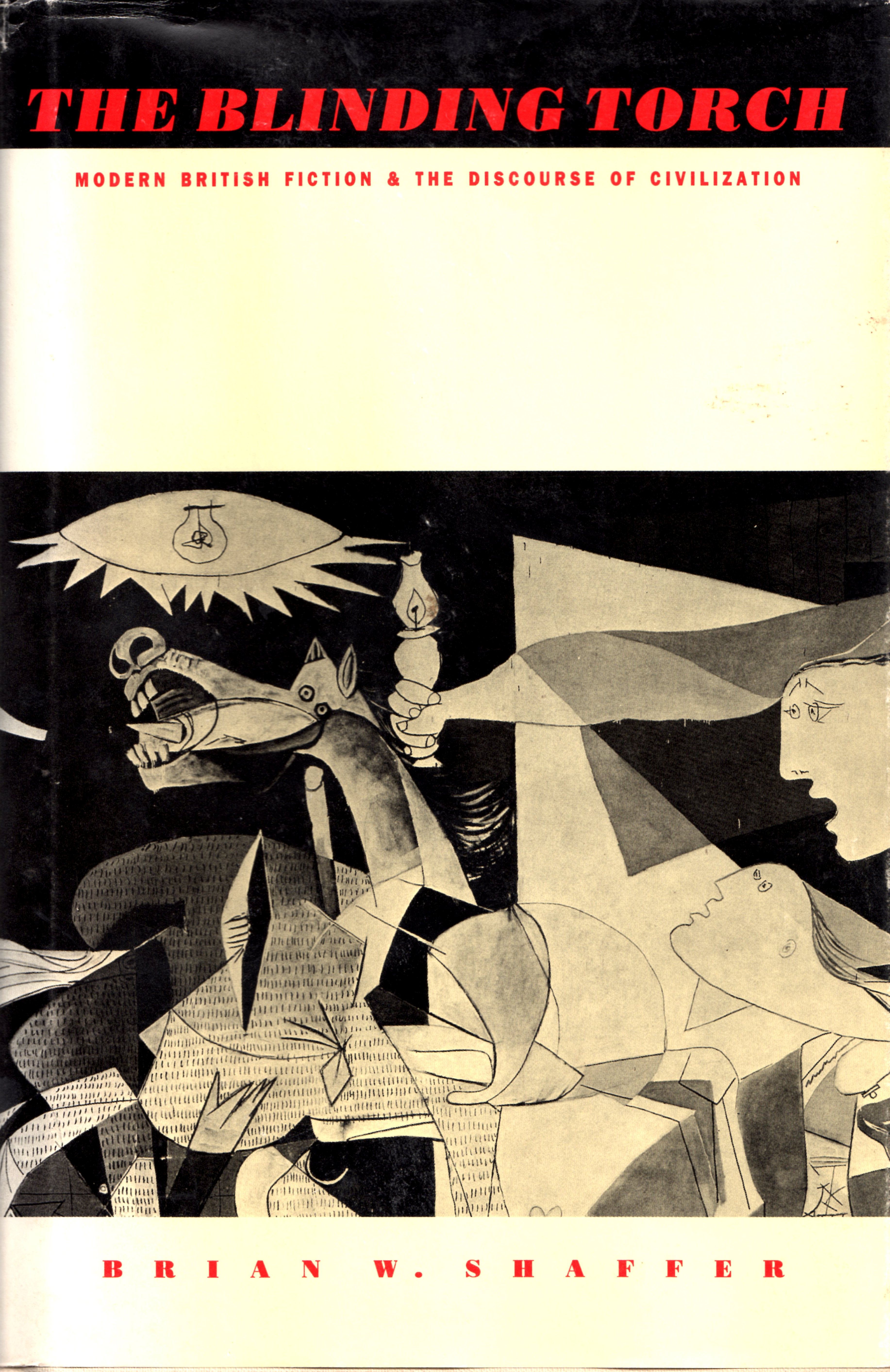 bok cover featuring a detail from Picasso's "Guernica"