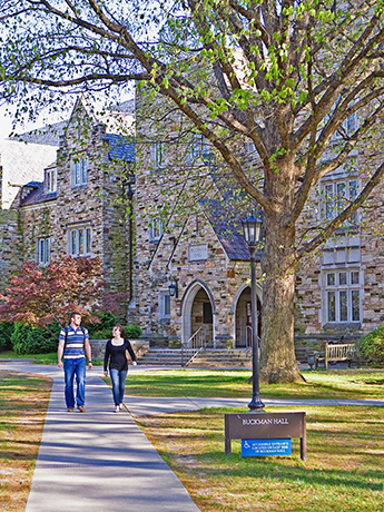 students walking