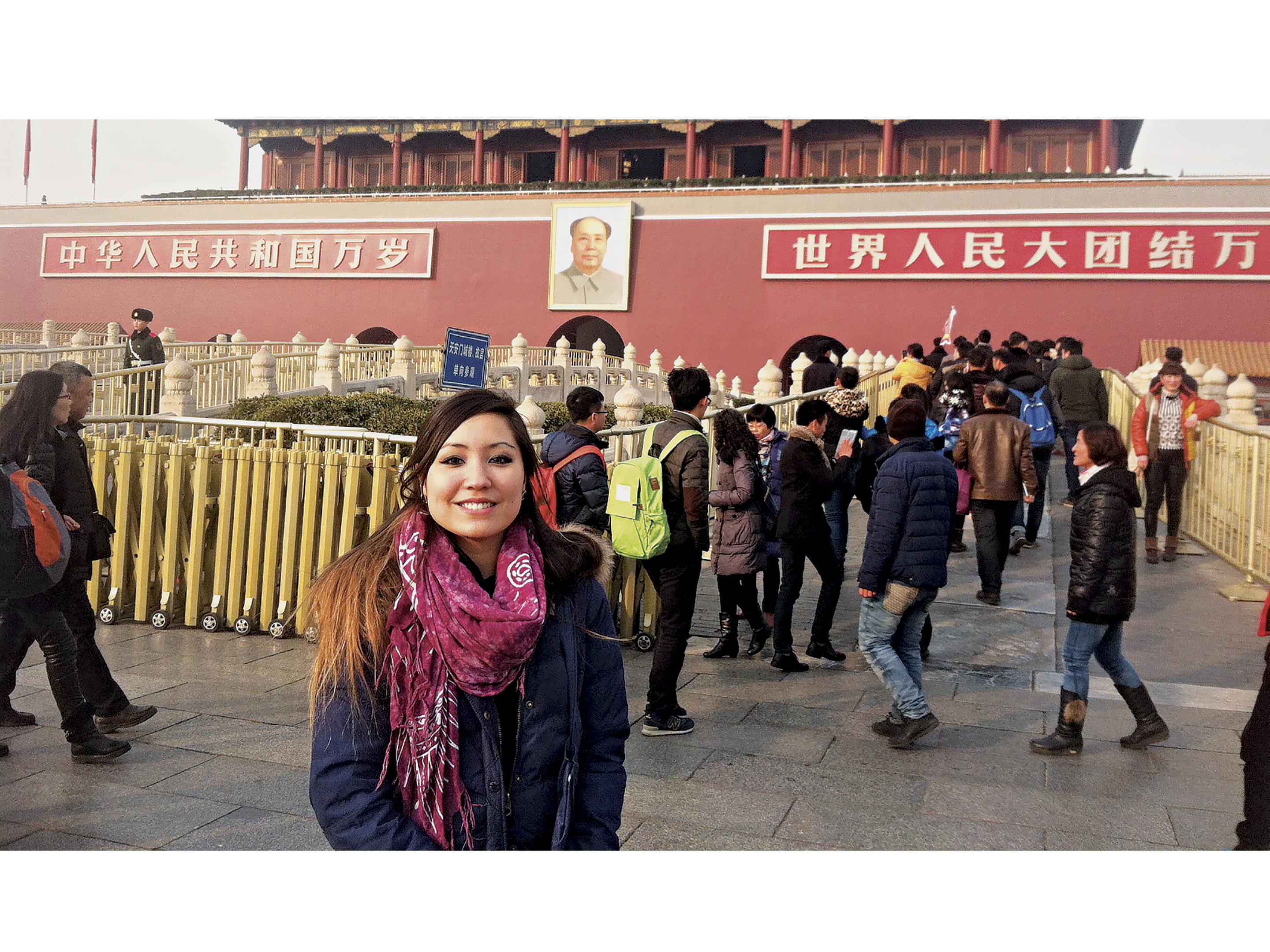 a student in china