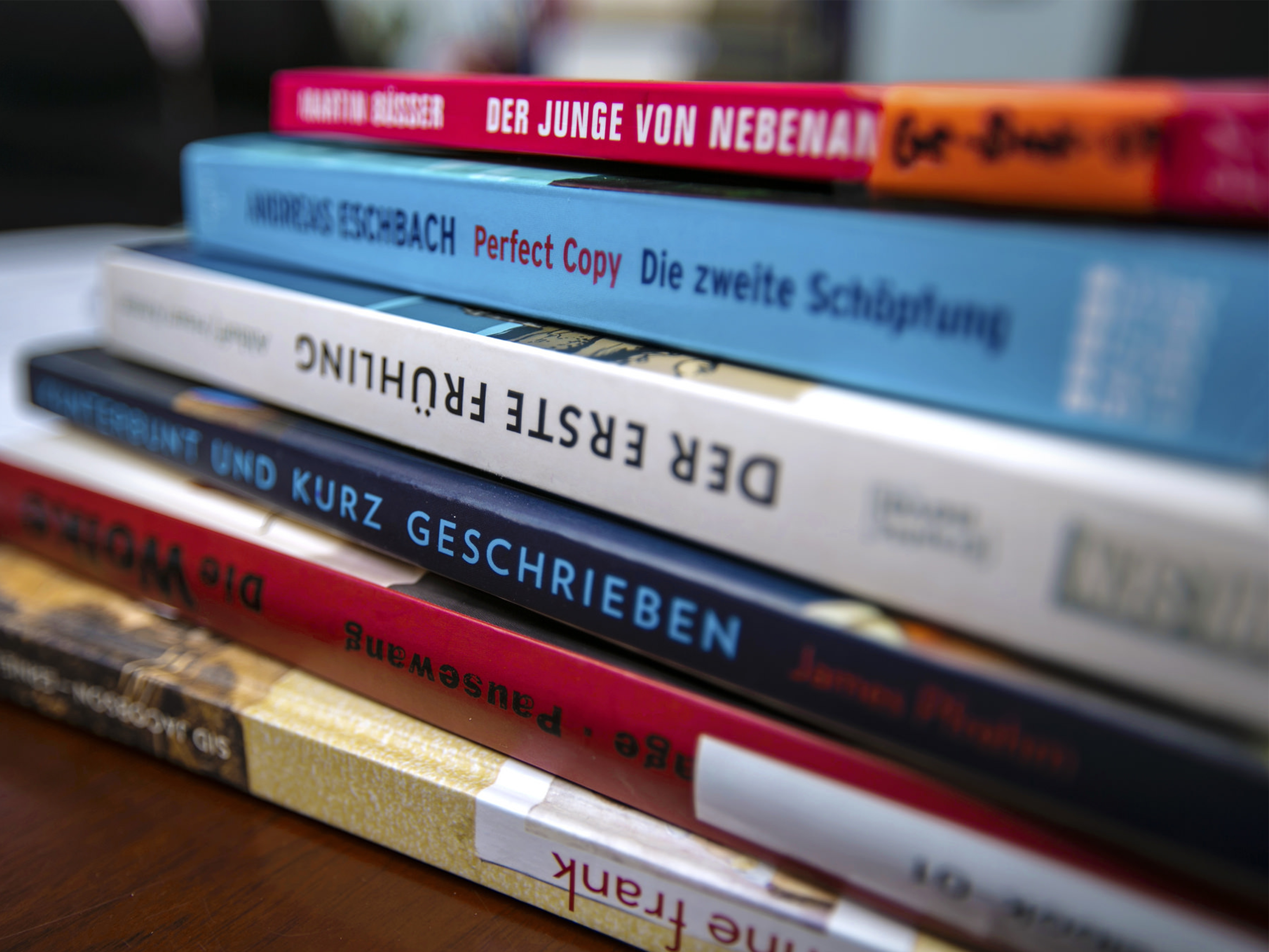 a stack of books