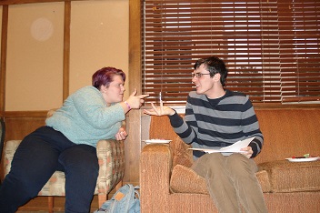 two students talk