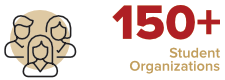 150+ Student Organizations