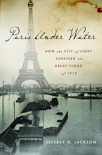 book cover featuring the Eiffel Tower surrounded by a flood