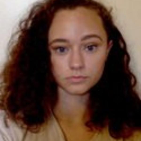 a female student with dark hair