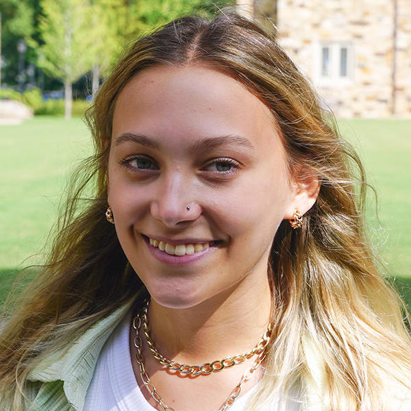 a young woman with blonde hair