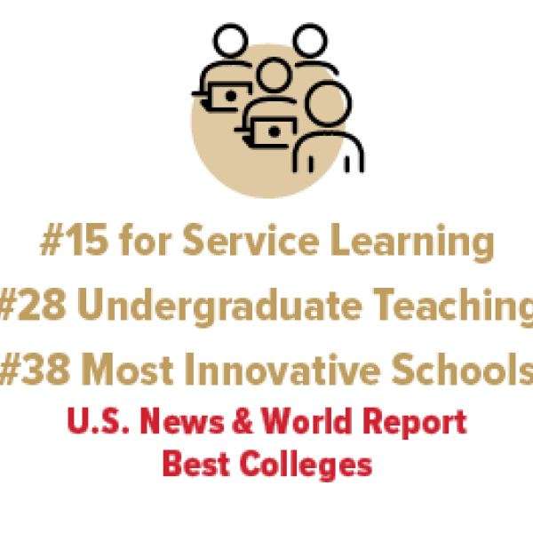 .S. News & World Report's list of 2026 Best Colleges, also recognized for undergraduate teaching and most innovative colleges