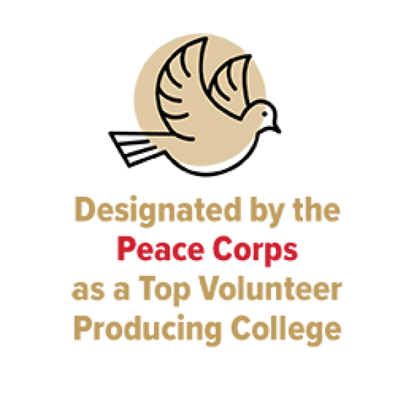 Peace Corp Top Volunteer Producing College