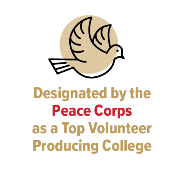 Peace Corp Top Volunteer Producing College