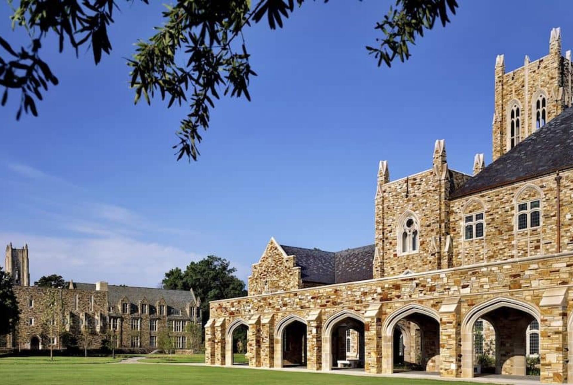 Rhodes campus, Barret Library and Southwestern Hall