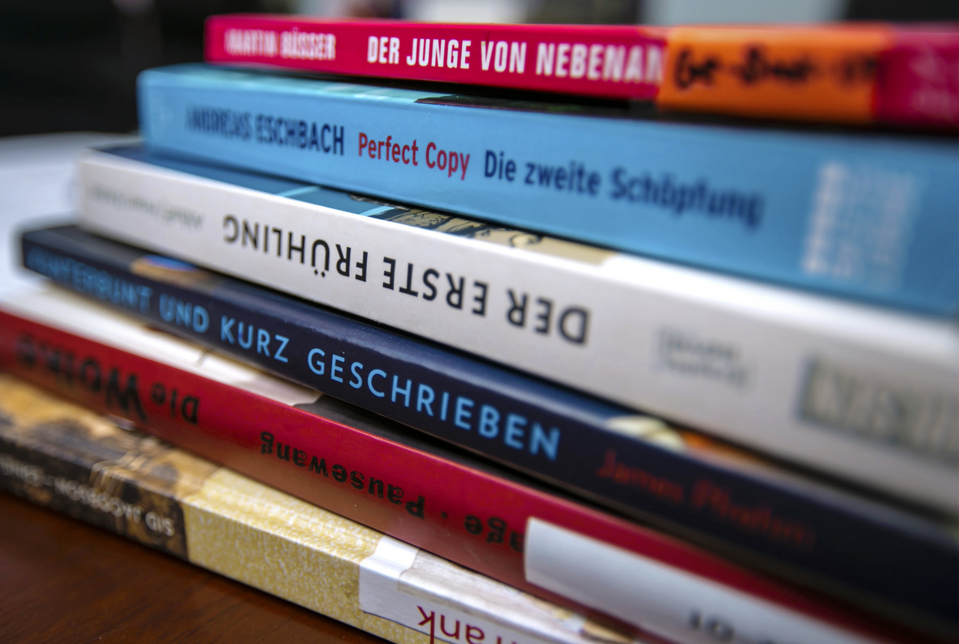 a stack of books