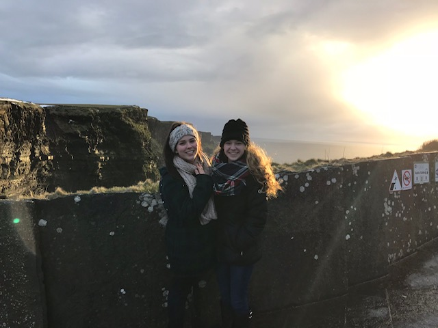 Olivia and friend in Ireland