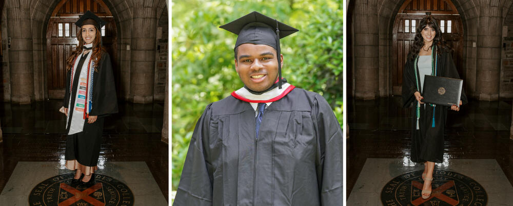 images of students in graduation robes