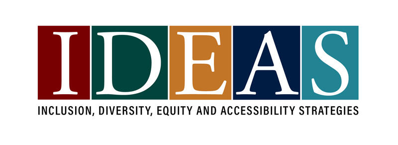 a color-block logo that spells IDEAS
