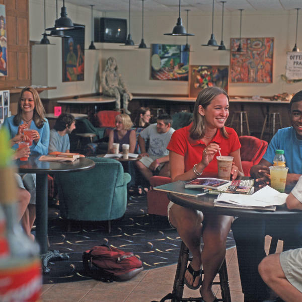 young people in a coffee shop