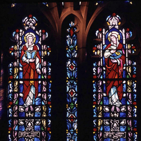 a stained glass window 