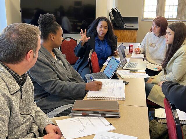 The Campus Safety Taskforce has a discussion