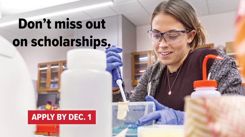 Apply before Dec 1 for priority scholarships