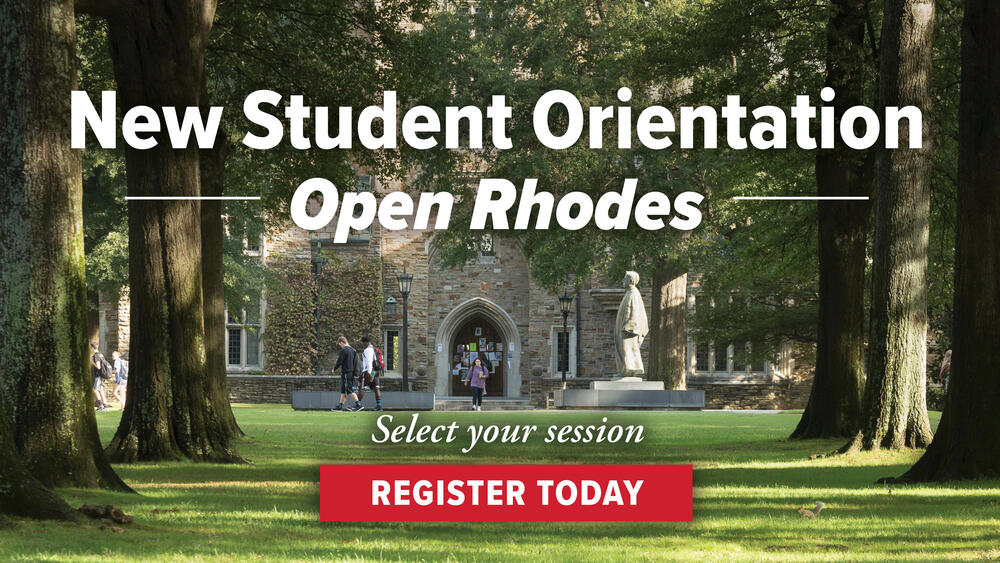Register for Open Rhodes, our New Student Orientation
