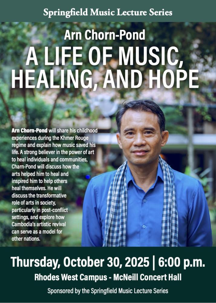 poster for Arn Chorn-Pond lecture