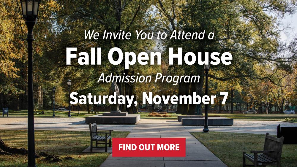 Fall open house dates